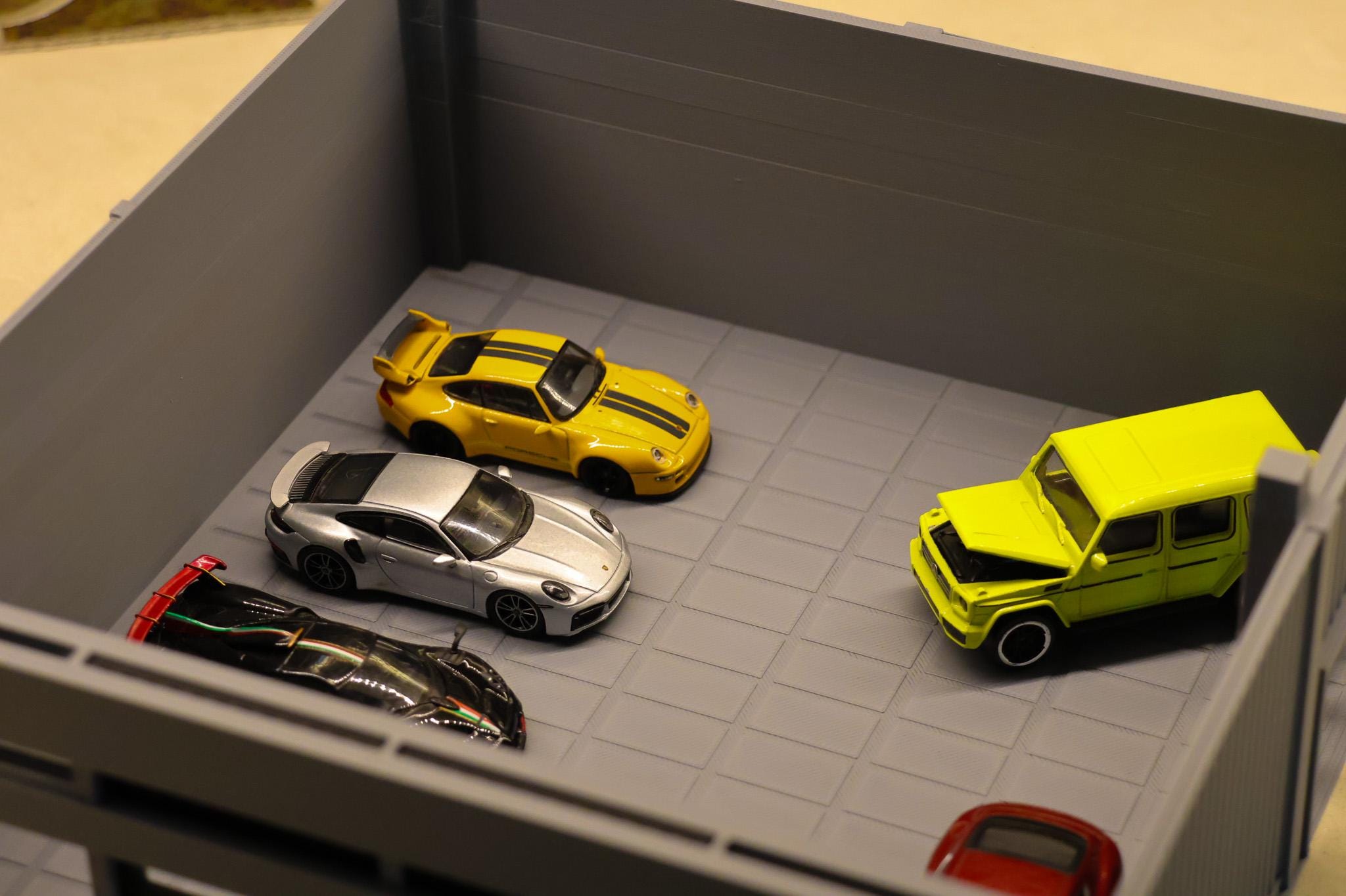 1:64 Scale 3D Printed Car Warehouse Diorama - Mini GT & Hot Wheels