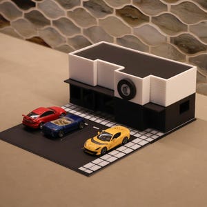1/64 Scale Car Garage Model Diorama - Etsy