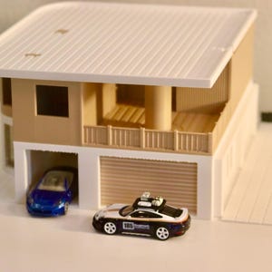 164 Scale Diorama House, Car Display for 164 Cars | Car and Garage Dioramas 164 | Handcrafted Detail | Gifts for Car Lovers, 164 Scale House