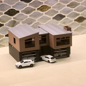 164 Scale Diorama House, Car Display for 164 Cars | Car and Garage Dioramas 164 | Handcrafted Detail | Gifts for Car Lovers, Car Display