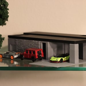 164 Scale Arizona House Diorama / Car Display / Modern Desert Garage for 1:64 Scale Model Cars and Diorama Scenes