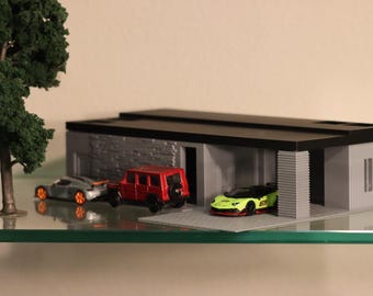 1/64 Scale Car Garage Model Diorama - Etsy