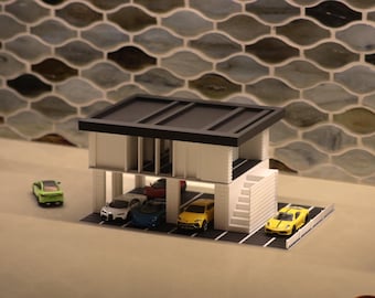 ☆ 1/64 Garage Item M 1/64 Scale Car Garage Model Diorama - Etsy