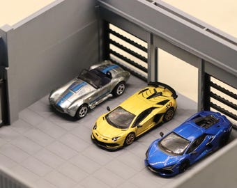 1:64 Scale 3D Printed Car Warehouse Diorama - Mini GT & Hot Wheels