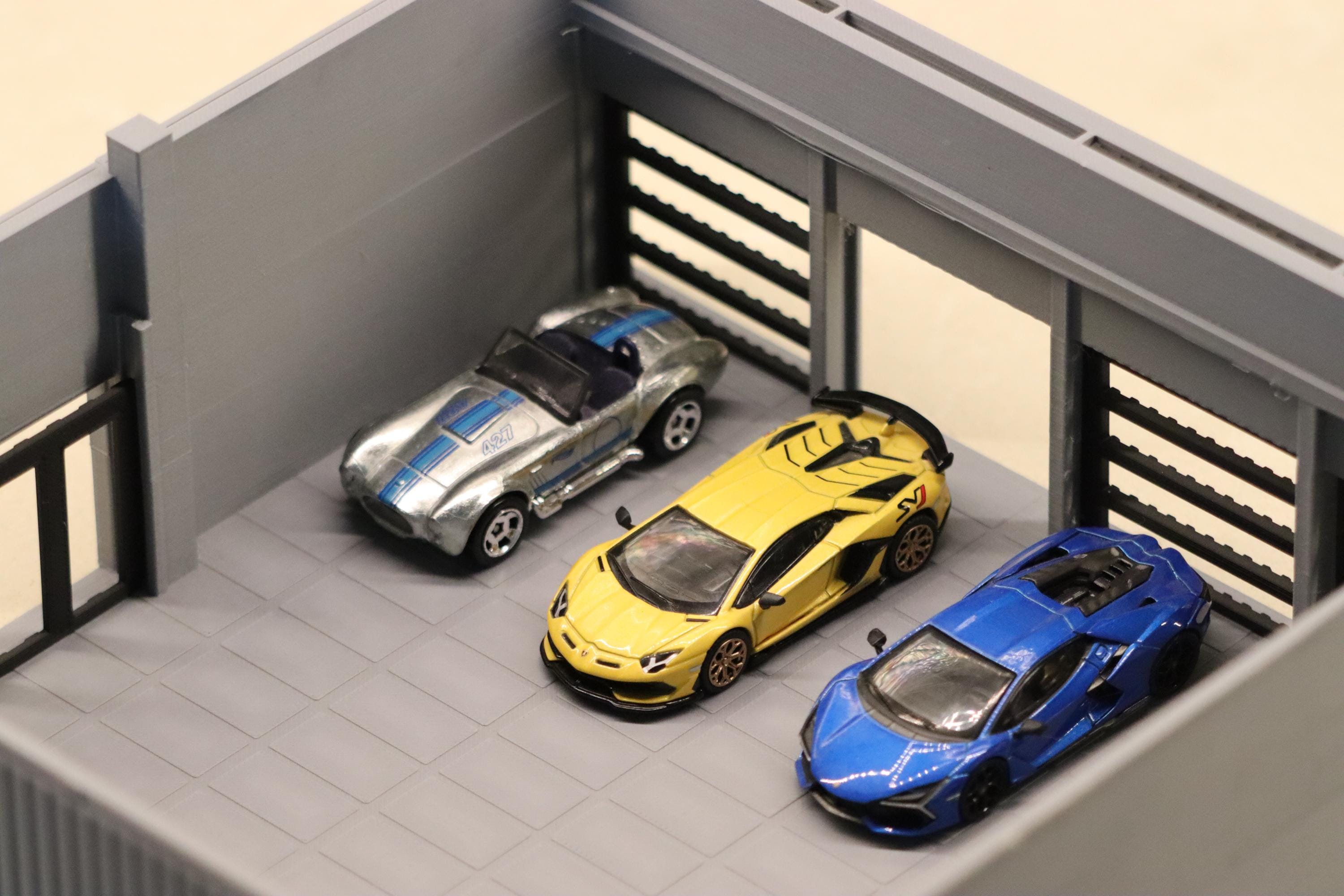 1:64 Scale 3D Printed Car Warehouse Diorama - Mini GT & Hot Wheels
