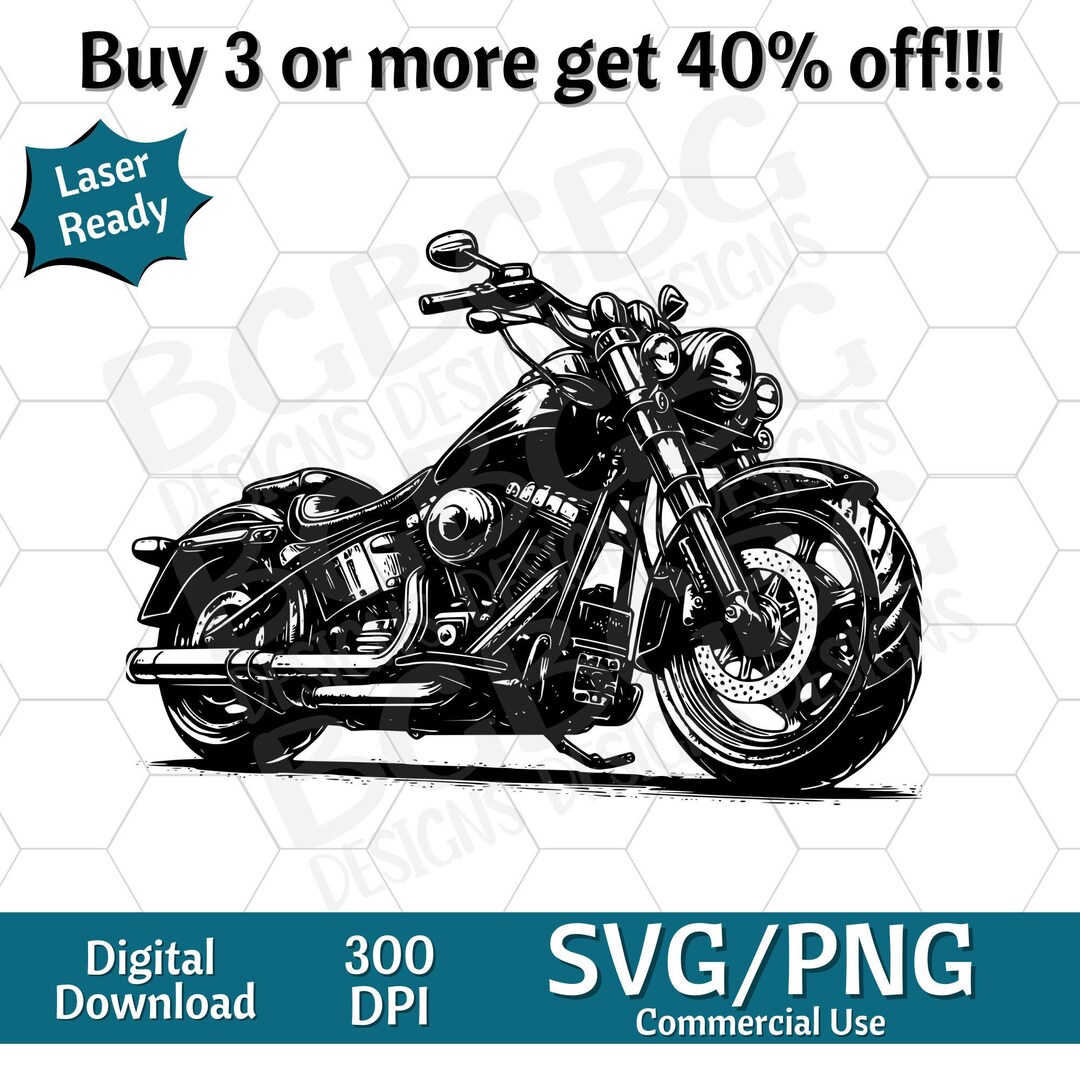 Motorcycle Keepsake Vector Motorcycle SVG PNG, Motorcycle, Vector Graphic, Laser Engraver, Cnc ...