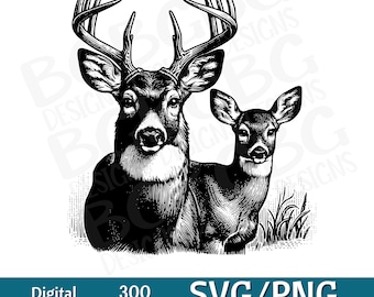 Buck and Doe - Etsy