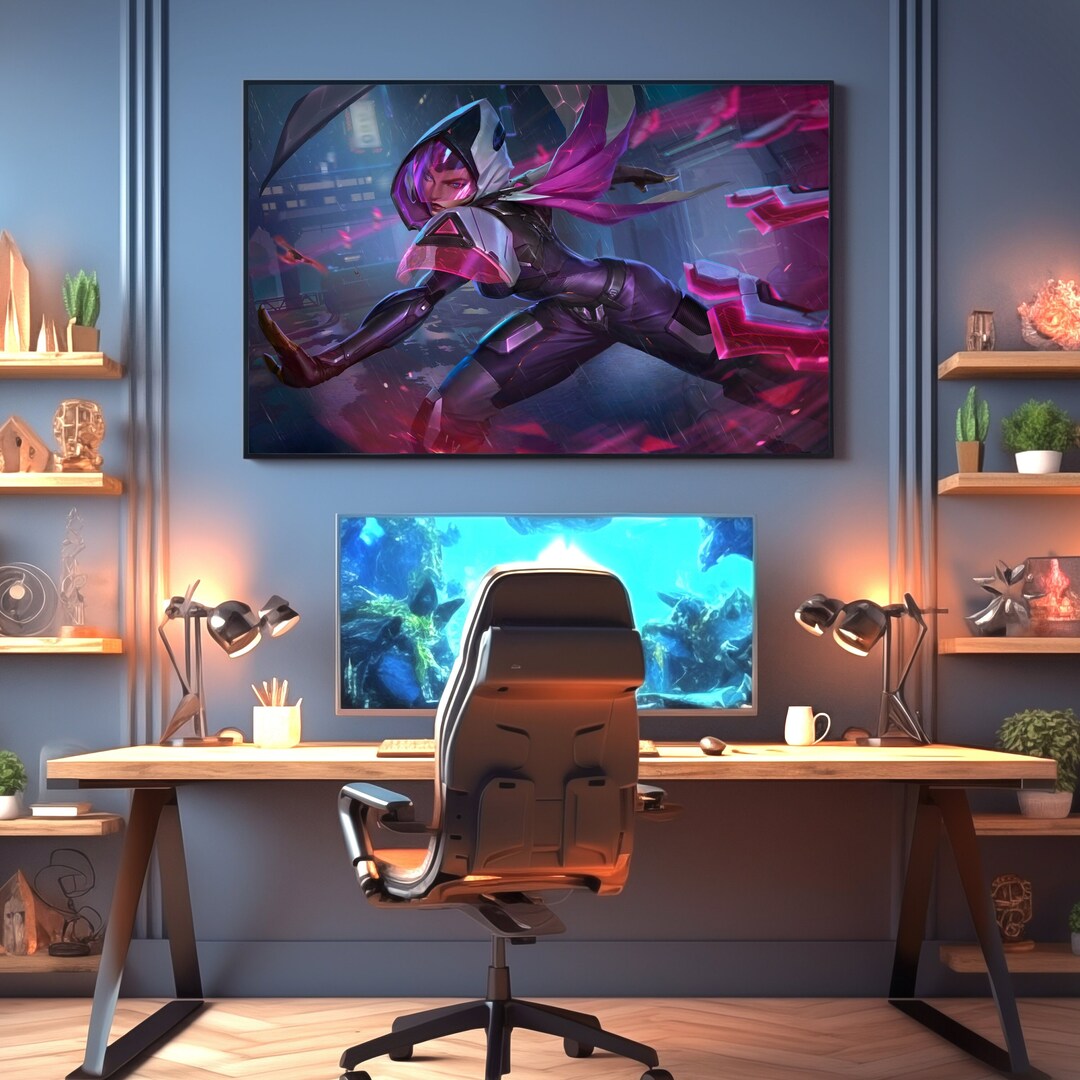 Project Irelia Splash Art Print League of Legends Poster Etsy