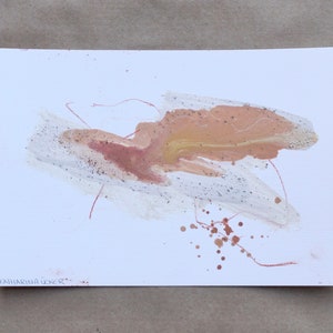 Œuvre originale A5 - acrylique sur papier, peinte à la main, œuvre d’art boho, décoration de salon, cadeau d’art, art abstrait, décoration murale