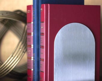 Sturdy Stainless Steel Bookends Made in Canada