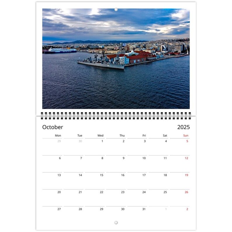 2025 Aerial Photography Wall Calendar Stunning Thessaloniki Drone Shots Etsy UK