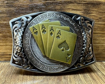 Lucky Poker Pattern Knife Square Belt Buckle,self defense belt,forged stainless steel, belt buckle blade, metal belt buckle, jeans belt