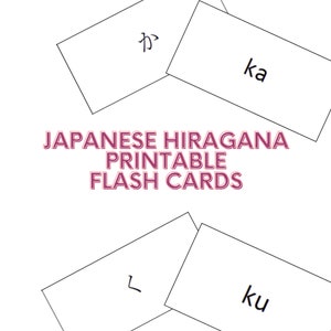 Learn Japanese with Ease: Hiragana Flashcards - Printable, Easy-to-Use Digital Flash Cards for Effective Language Learning