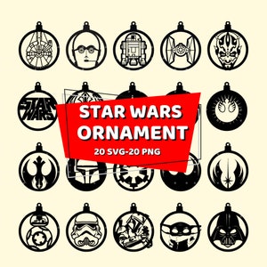 Space Wars Heroes Christmas Ornaments Svg Png Bundle,Galaxy War Xmas Svg,Space War Christmas Tree Decor Svg Png