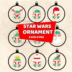 Space Wars Heroes Christmas Ornaments Svg Png Bundle,Galaxy War Xmas Svg,Space War Christmas Tree Decor Svg Png