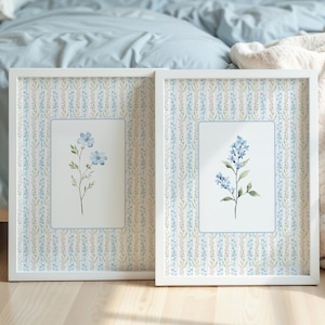 Modern Southern Floral Wall Art, Grandmillenial Prints, Flower Market Print, Grandmillenial Art, Love Shack Fancy Inspired, Preppy Stuff