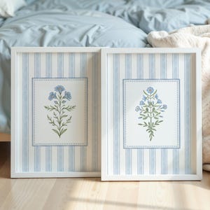 Lámina de flores silvestres de Nancy Meyers, arte floral vintage, decoración cottagecore, descarga digital de arte mural para el hogar