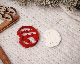 Small Over-eaten Cookie Nibbled Biscuit Christmas Cookie Cutter Pastry Fondant Dough Biscuit - Winter Christmas Collection baking mould