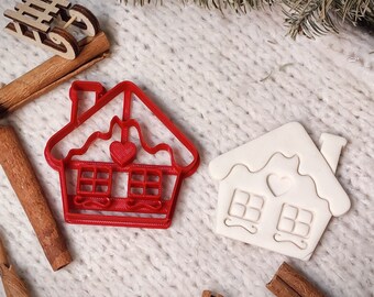 Charming Gingerbread House Christmas Cookie Cutter Pastry Fondant Dough Biscuit - Winter Christmas Collection baking mould