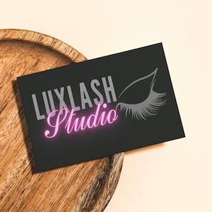 Lash Business Cards Template Stylish Lash MUA Promo Make Up Artist Cards Canva Id Esthetician Promo Beauty Salon Card Lux Beauty Template