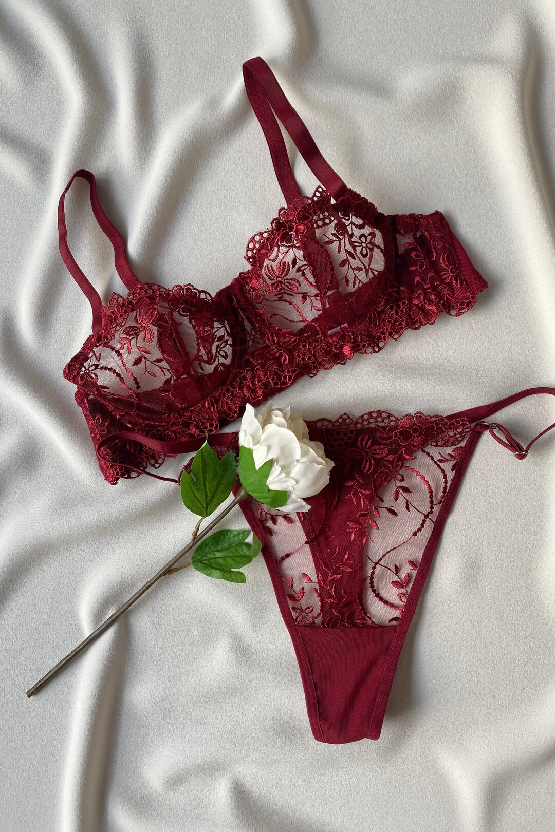 Bralette Set, Underwear Set, Lux Underwear Set, Sexy Etsy