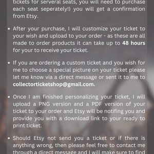 Printable Custom Adele In Munich Personalized Collector Ticket Bild 4