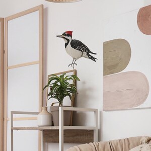 Realistic Woodpecker Window Decal – Bird Stickers – Nature Wall Art for Kitchen, Glass, Bathroom Decor image 4