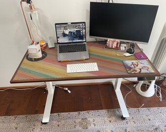 Recycled skateboard office desktop