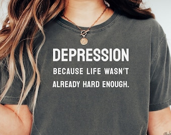 Depression Funny Shirt, Depression Tshirt, Mental Health Shirt, Introvert Shirt, Anxiety Shirt, Depressive Disorder Shirt