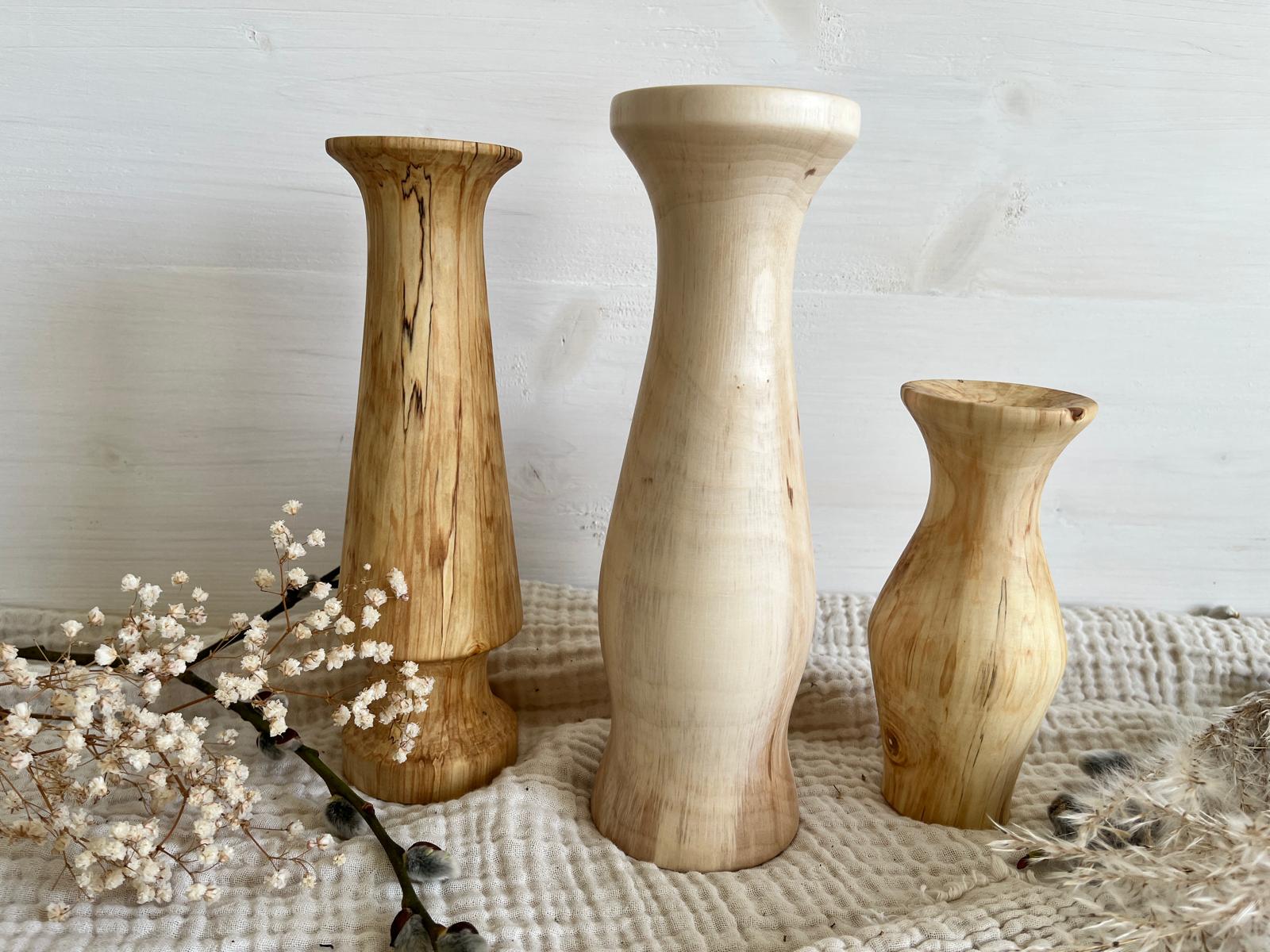 Holzvase