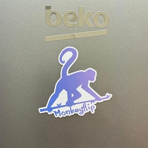 Monkey Flip: Pro Wrestling AEW WWE WCW Themed fridge magnet (2.5in)