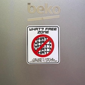 What Free Zone Magnet: Pro Wrestling AEW WWE WCW Themed fridge magnet (2.5in)