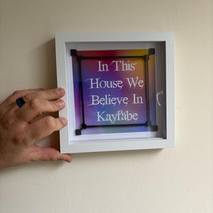 In This House We Believe In Kayfabe Shadow Box: WWE, AEW, NJPW Theme