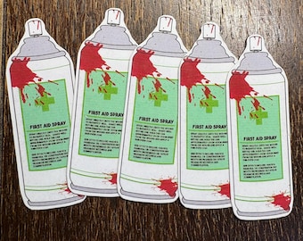 Första hjälpen-spray: Resident Evil biohazard-klistermärke
