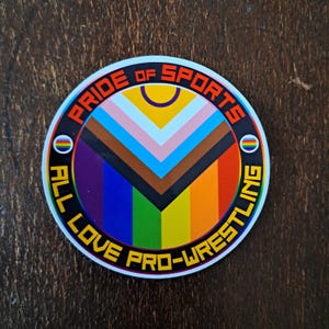 Pride of Sport NJPW themed 2.5&quot; vinyl sticker , Pro Wrestling sticker, AEW WWE themed sticker