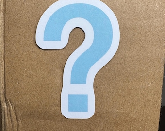 Blue question mark - Metal Gear Solid Alert Symbol 2.5" sticker