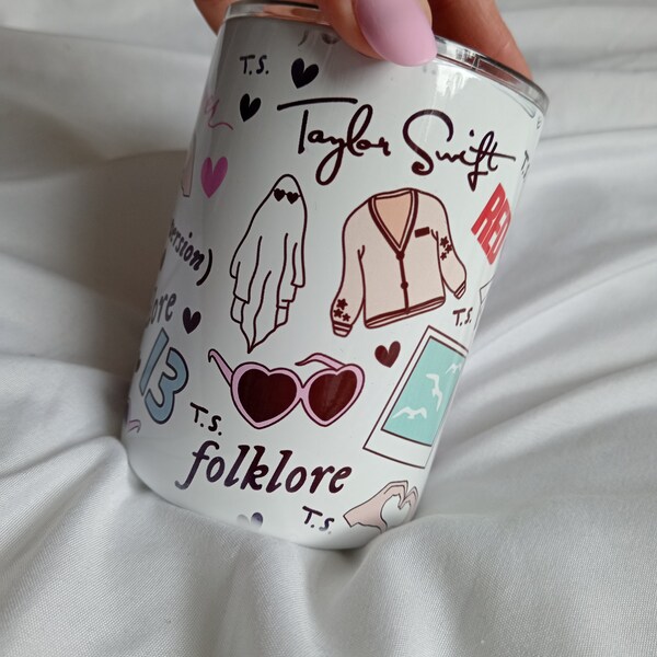 Taylor swift inspired travel mug
