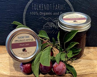 Homemade Methley Plum Jam | Small Batch | Organic Orchard Fresh | No Pectin