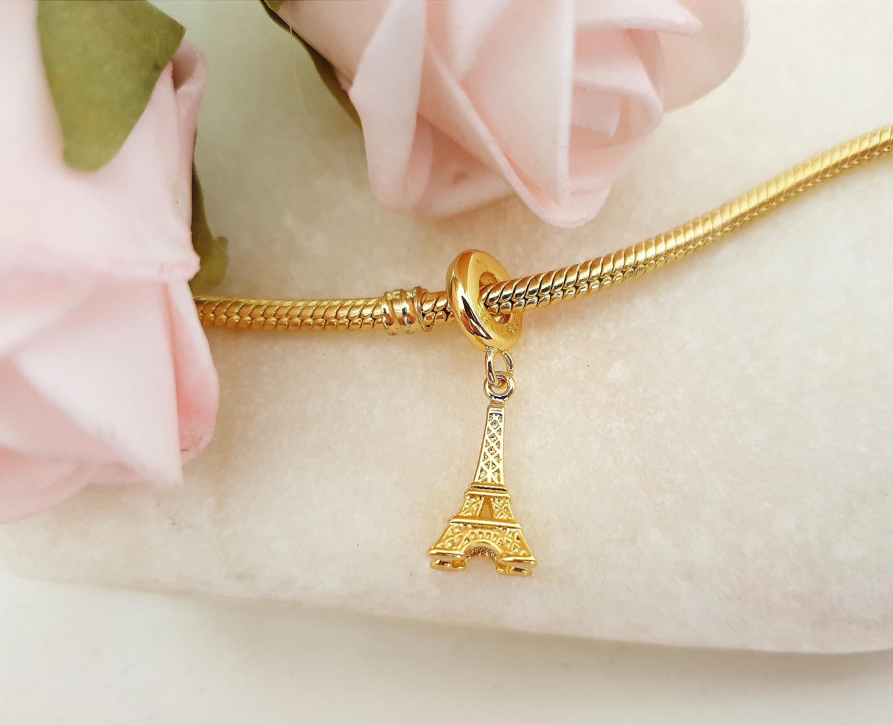 Pandora charm gold plated eiffel tower - Etsy 日本