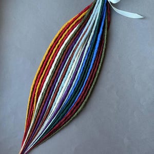 Handmade Synthetic Dreadlocks: Bright Color Hair Extensions