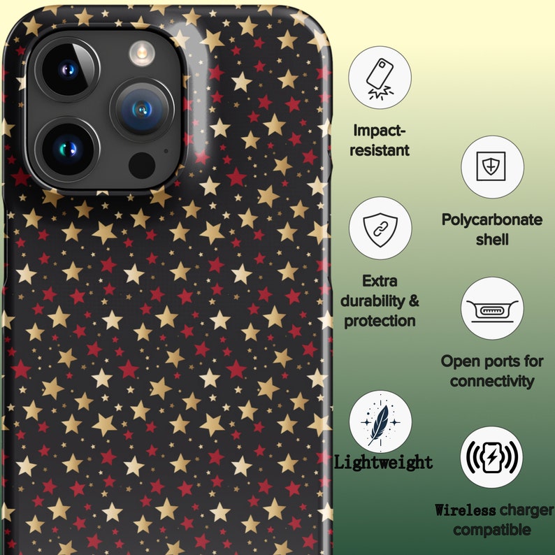 Case for iPhone 15 PRO MAX 14 13 12 11 Gift Idea for iPhone User Star