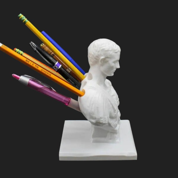Julius Caesar Office Desk Pen Holder Unique Gift Idea