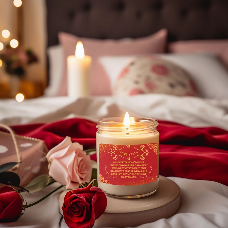 Love Spell Candle, Scented Soy Candle, Love Spell Candle, Powerful Love