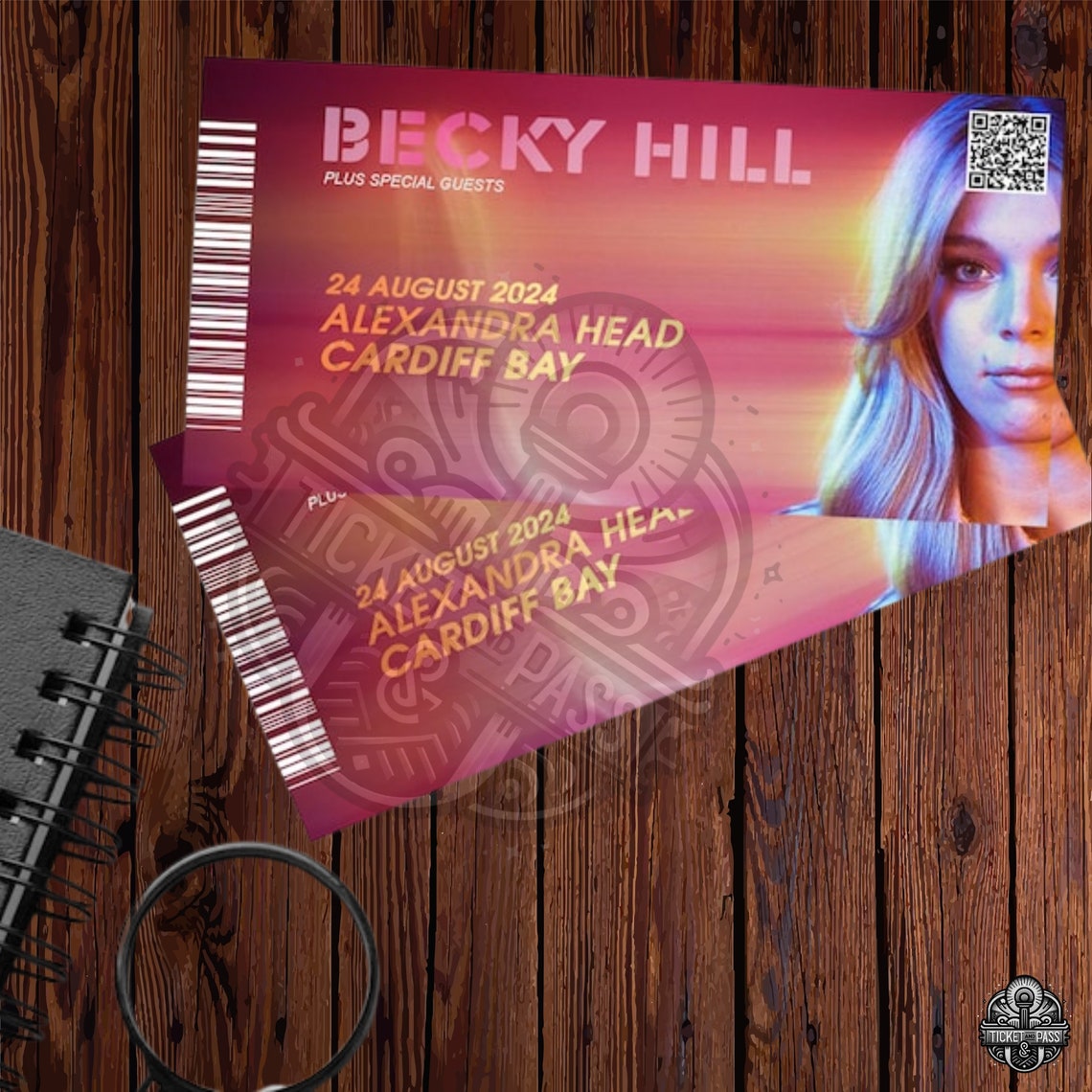Printable Becky Hill Concert Ticket 2024 Tour All UK & Ireland Dates
