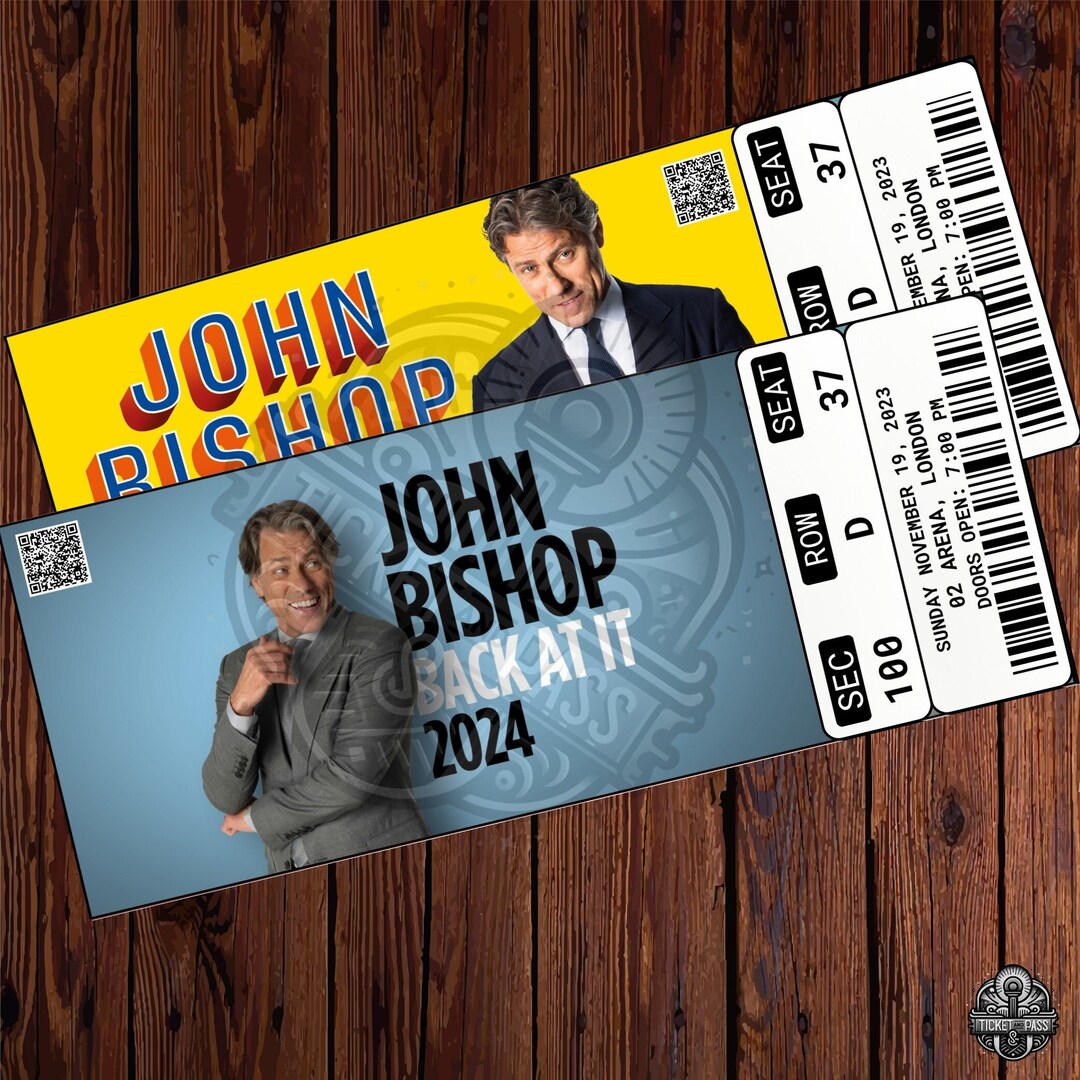 Printable John Ticket Back at It 2024 Tour,live Show Pass,surprise Gift Reveal,editable