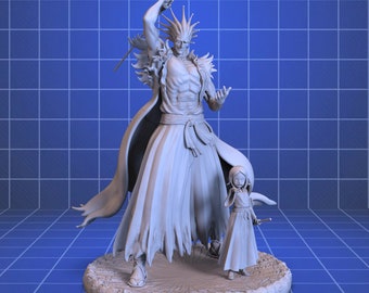 Bleach Anime Kenpachi Zaraki STL Files for 3D Printer - High Quality and Ready to Print