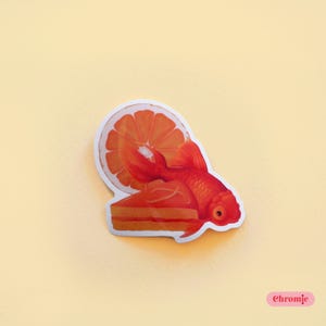 Sticker autocollant Poisson Orange - Fructizoo