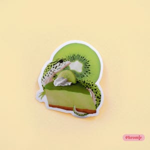 Sticker autocollant Lézard Kiwi - Fructizoo
