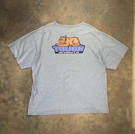 LEVIS 90s Gray Dog Graphic T shirt Made in USA Etsy UK