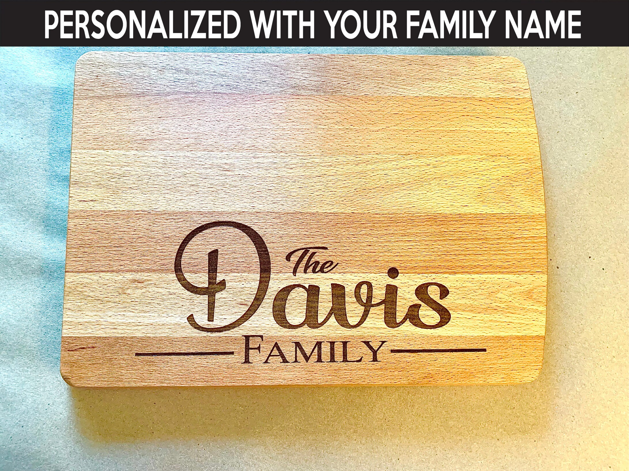 Family Name Charcuterie Board Cutting Board Kitchen Serving Tray Personalized Wood New Home Decoration Wedding Gift Anniversary Birthday